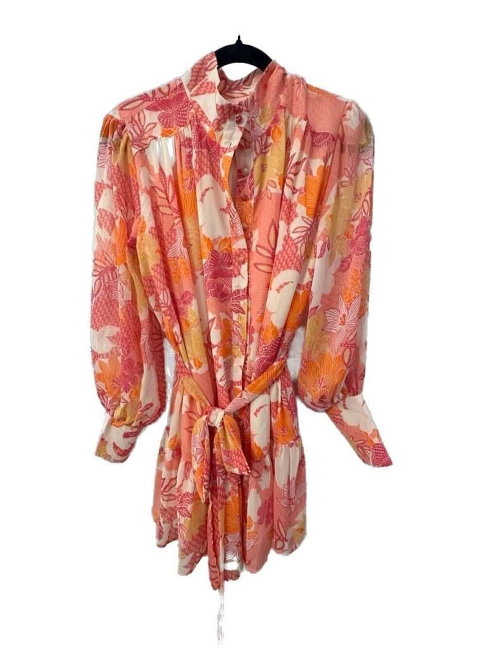 Mod On Trend Floral Long Sleeve Mini Dress Size S
